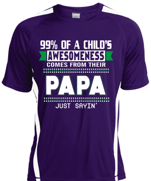 99% Of A Child's Awesomeness Comes From Their Papa T Shirt, Father's Day T Shirt