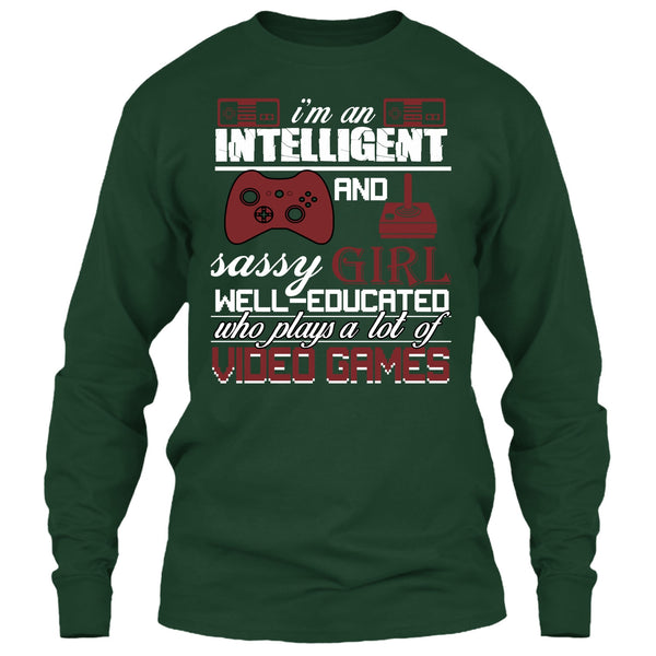 I'm An Intelligent T Shirt, Sasy Girl Well-Educated T Shirt