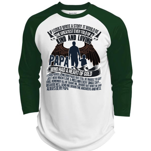 Papa Who Had A Heart Of Gold T Shirt, I Love Papa T Shirt, Awesome T-Shirts  (Polyester Game Baseball Jersey)