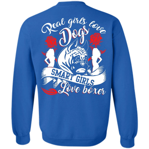 Smart Girls Love Boxer T Shirt, I Love Dog Sweatshirt