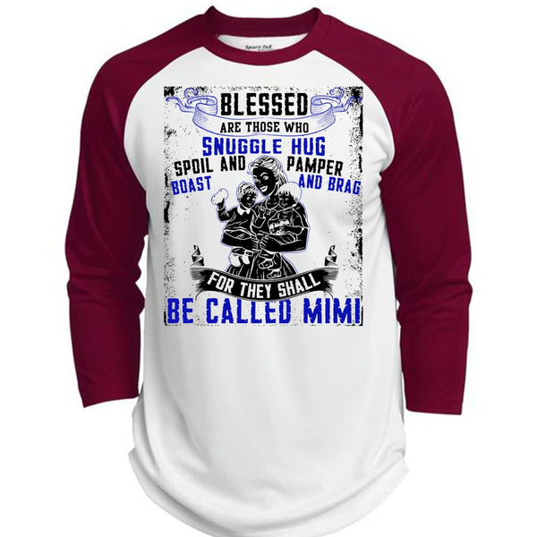 They Shall Be Called Mimi T Shirt, I Love Mom T Shirt, Awesome T-Shirts  (Polyester Game Baseball Jersey)