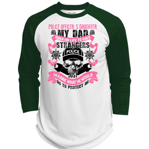 Police Officer's Daughter T Shirt, I Love Police T Shirt, Awesome T-Shirts  (Polyester Game Baseball Jersey)