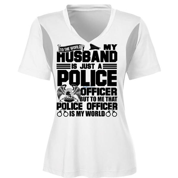 My Husband Is Just A Police Officer T Shirt, I Love Police T Shirt, Awesome T-Shirts