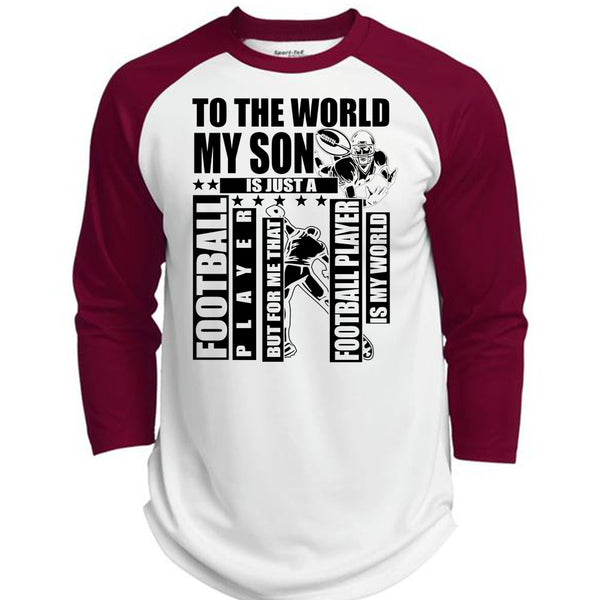 To The World My Son T Shirt, I Love Football T Shirt, Awesome T-Shirts  (Polyester Game Baseball Jersey)