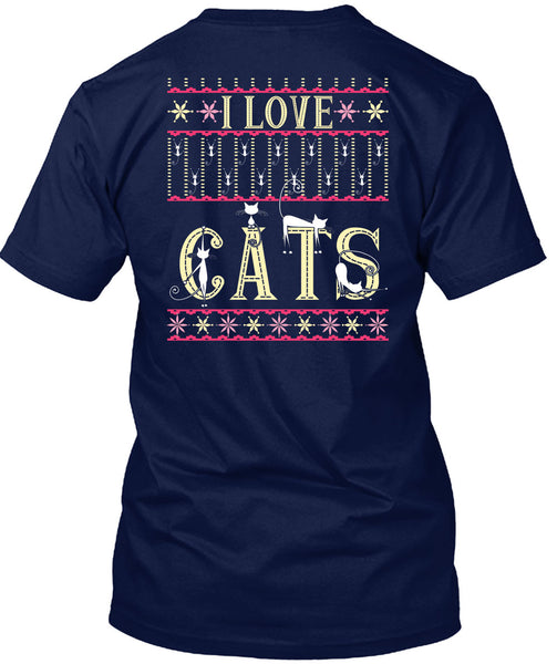 I Love Cats T Shirt, This Girl Loves Christmas T Shirt