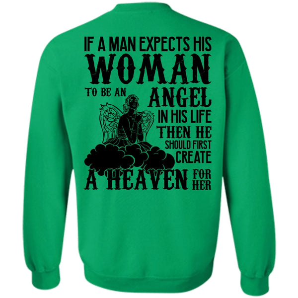 I Love Wife T Shirt, Woman To Be An Angel Sweatshirt