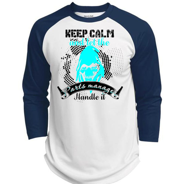 Let The Parts Manager Handle It T Shirt, I Love Manager T Shirt, Awesome T-Shirts  (Polyester Game Baseball Jersey)
