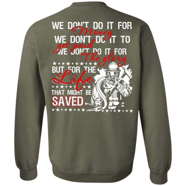 I Love Firefighter T Shirt, Fire Engine Riding Sweatshirt