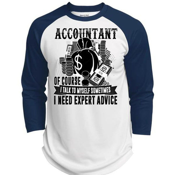 Accountant Of Course T Shirt, I Love Accountant T Shirt, Awesome T-Shirts  (Polyester Game Baseball Jersey)