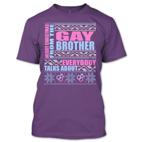 Merry Christmas From The Gay brother T Shirt, Coolest Gay Brother T Shirt