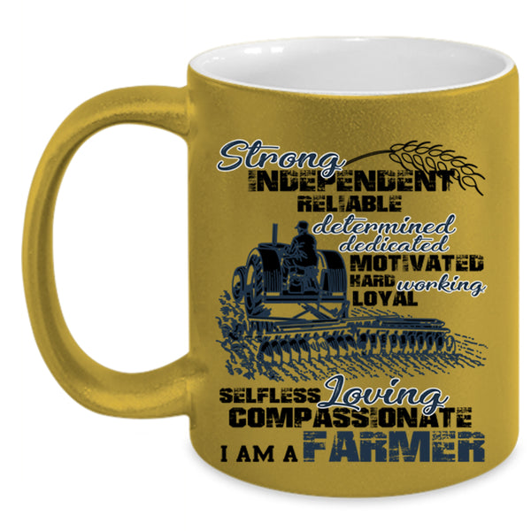 Cute Gift For Farmer Coffee Mug, I Am A Farmer Accent Mug