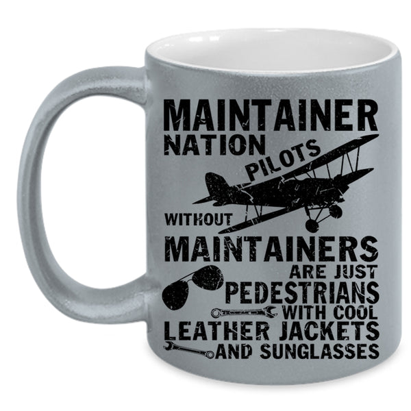 Cool Pilots Coffee Mug, Maintainer Nation Pilots Accent Mug