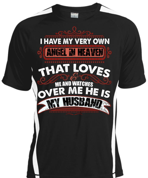 A black t-shirt with the shopify logo