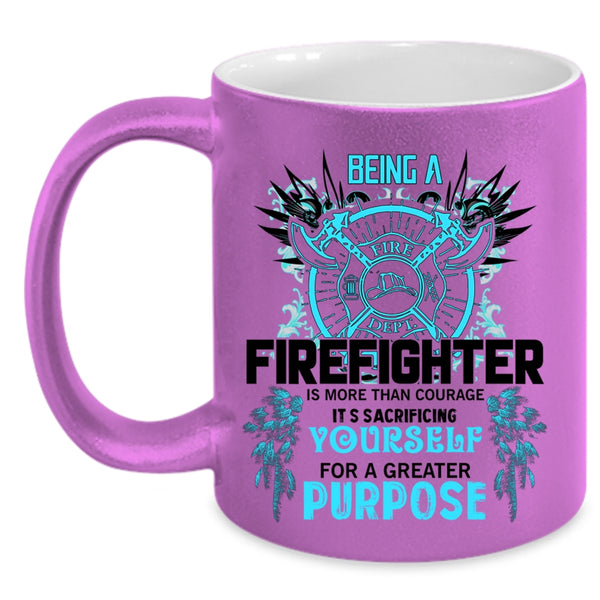 Cute Firefighter Coffee Mug, Being A Firefighter Accent Mug