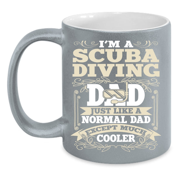 I'm A Scuba Diving Dad Coffee Mug, Cool Scuba Diving Dad Coffee Cup