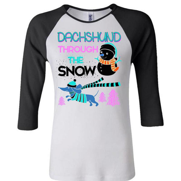 Dachshund Through The Snow T Shirt, This Girl Loves Christmas T Shirt, Awesome T-Shirts