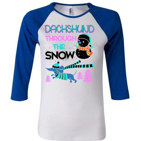 Dachshund Through The Snow T Shirt, This Girl Loves Christmas T Shirt, Awesome T-Shirts