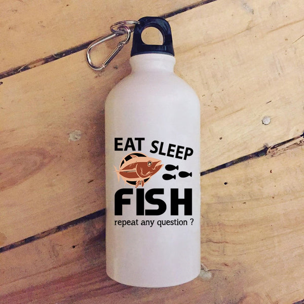 Eat Sleep Fish 20 oz Stainless Steel Bottle,Awesome Gift For Fisher Outdoor Sports Water Bottle