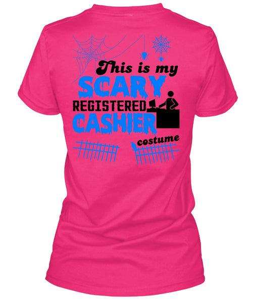 This Is My Scary Registered Cashier Costume T Shirt, Wait For Halloween T Shirt