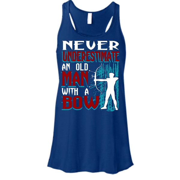 Never Underestimate T Shirt, An Old Man With A Bow T Shirt, Cool T Shirt