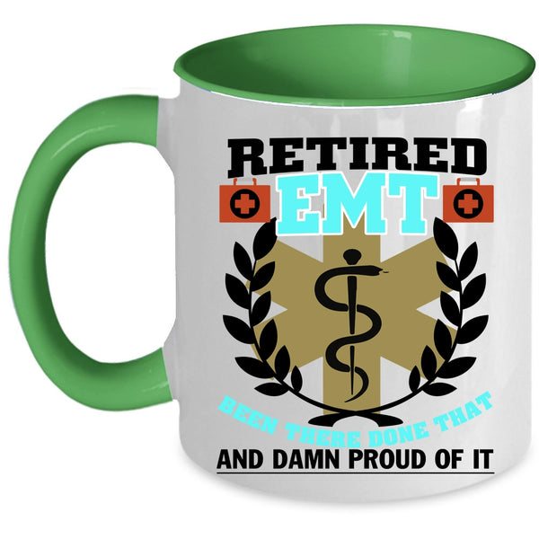 Cool Retirement Coffee Mug, Retired Emt Accent Mug