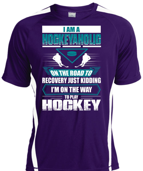 I Am A Hockeyaholic T Shirt, To Play Hockey T Shirt, Cool Shirt
