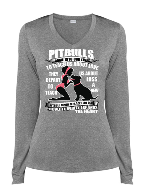 Pit Bulls Come Into Our Lives T Shirt, I Love Pit Bull T Shirt