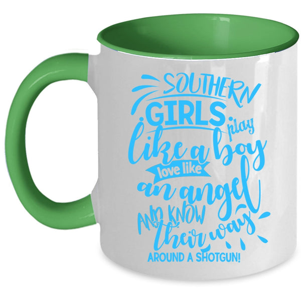 Love Like An Angel Coffee Mug, Southern Girls Play Like A Boy Accent Mug