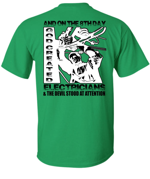 God Created Electricians T Shirt, I Love Electrician T Shirt