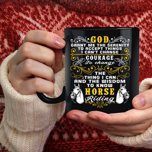 Horse Riding Coffee Mug, Funny Gift For Equestrian Coffee Cup