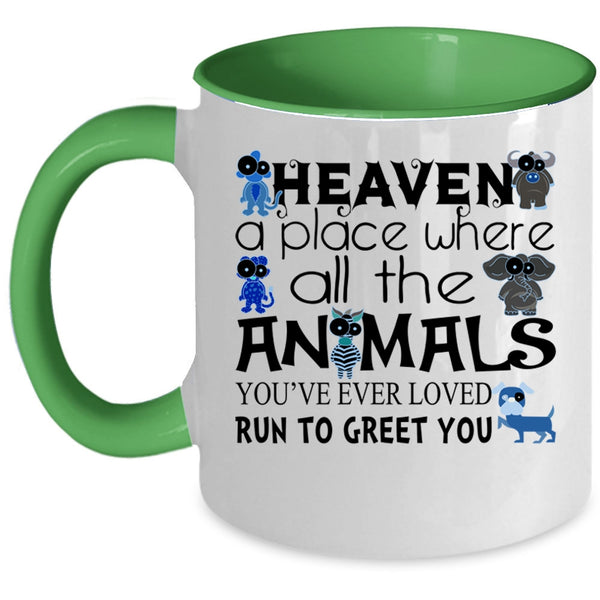 Heaven A Place Where All The Animals Cup, Lovely Cats Mug