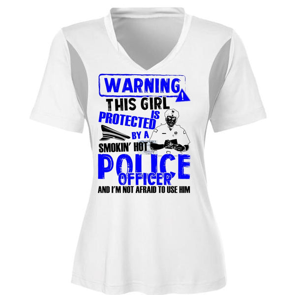 This Girl Is Protected By A Police Officer T Shirt, I Love Police T Shirt, Awesome T-Shirts