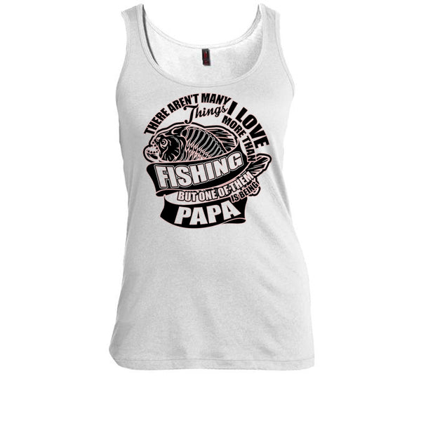I Love More Than Fishing T Shirt, Fishing Dad Tank Top