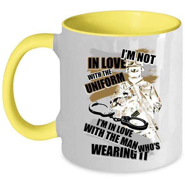 I'm In Love With The Man Wearing It Coffee Mug, I'm Not In Love With The Uniform Accent Mug