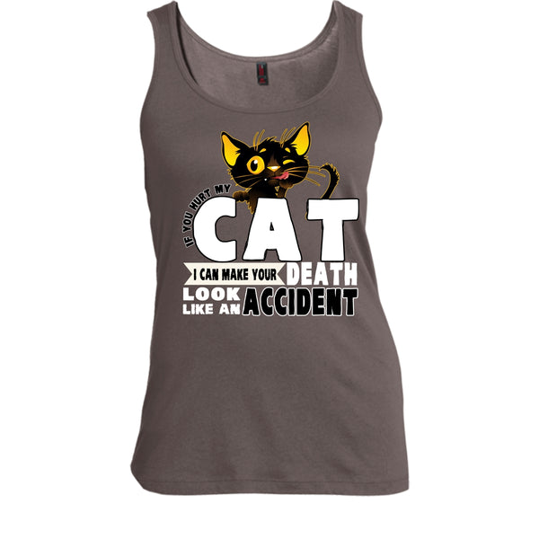 If You Hurt My Cat T Shirt, Coolest Cat Lover Tank Top