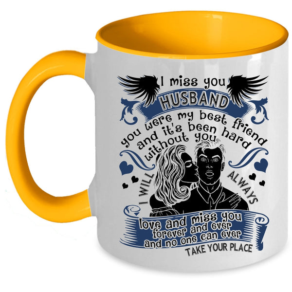 I Love My Husband Coffee Mug, I Miss You Husband Accent Mug