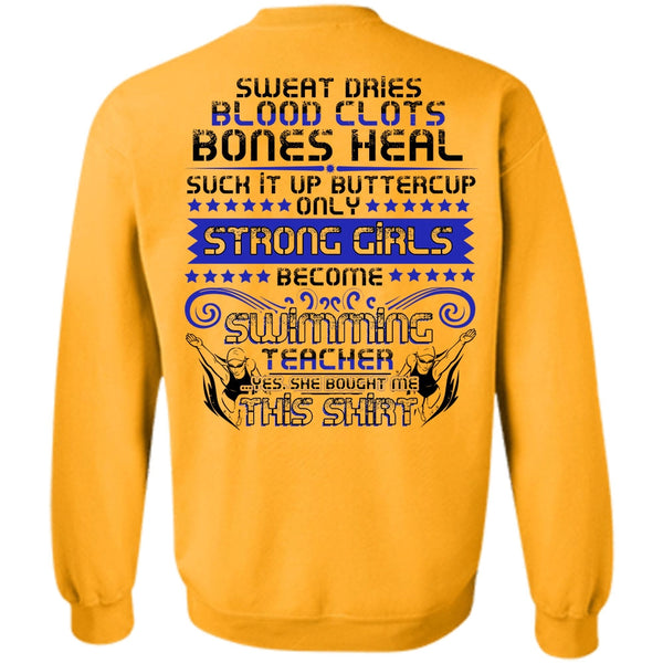 I Love Swimming T Shirt, Become Swimming Teacher Sweatshirt