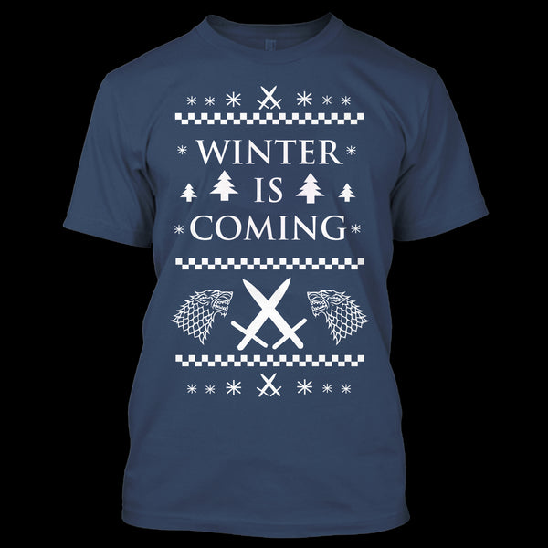 A black t-shirt with the shopify logo