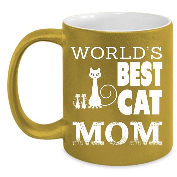 World's Best Cat Mom Mug, I Love My Pets Cup
