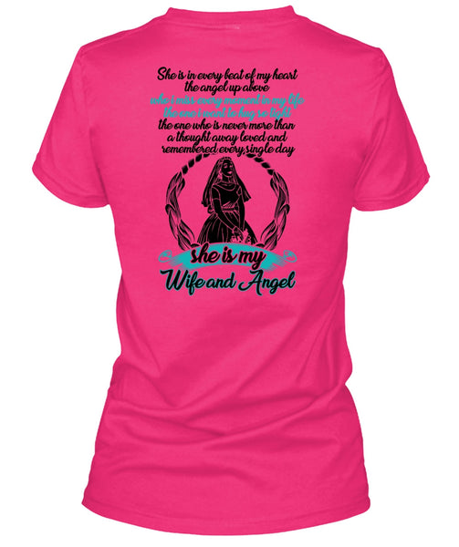 She Is My Wife And Angel T Shirt, I Love Wife T Shirt