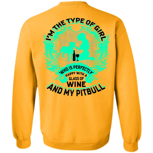 I Love Pit Bull T Shirt, Wine And My Pit Bull Sweatshirt