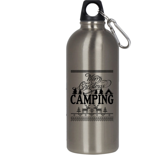 Merry Christmas 20 oz Stainless Steel Bottle,Camping Outdoor Sports Water Bottle