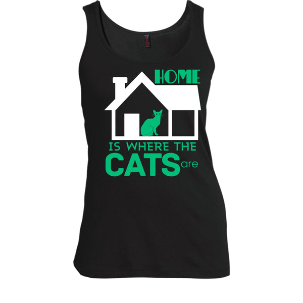 Home Is Where The Cats Shirt, Cool Cat Shirt
