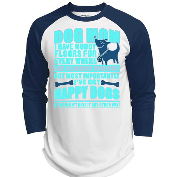 Dog Mom T Shirt, I've Got Happy Dogs T Shirt, Awesome T-Shirts  (Polyester Game Baseball Jersey)