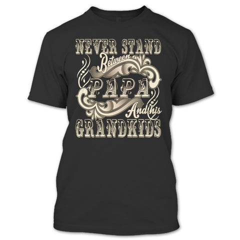 A black t-shirt with the shopify logo