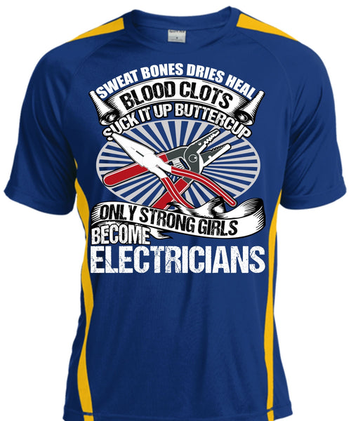 Only Strong Girls Become Electricians T Shirt, Being An Electrician T Shirt, Cool Shirt