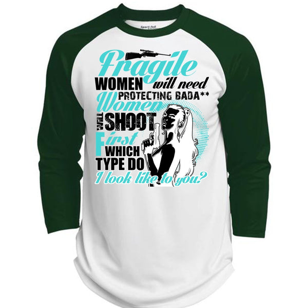 Women Will Shoot T Shirt, I Love Gunning T Shirt, Awesome T-Shirts  (Polyester Game Baseball Jersey)