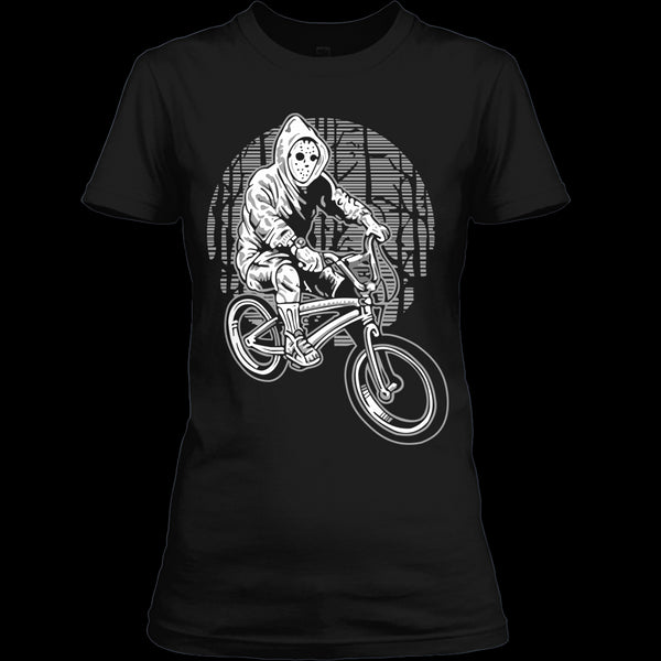 A black t-shirt with the shopify logo