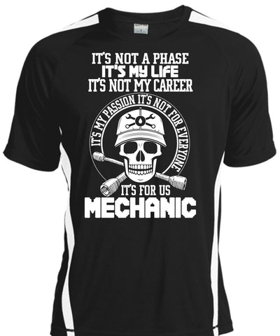 A black t-shirt with the shopify logo