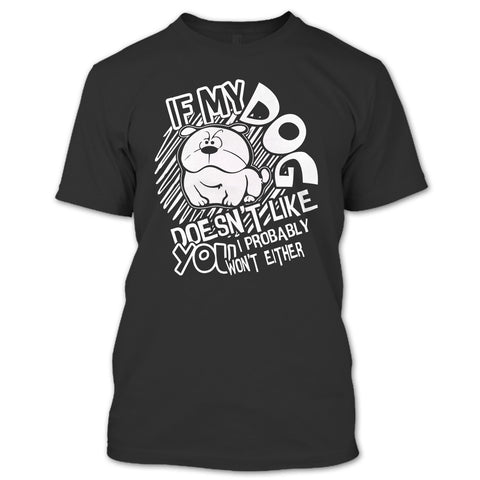 A black t-shirt with the shopify logo